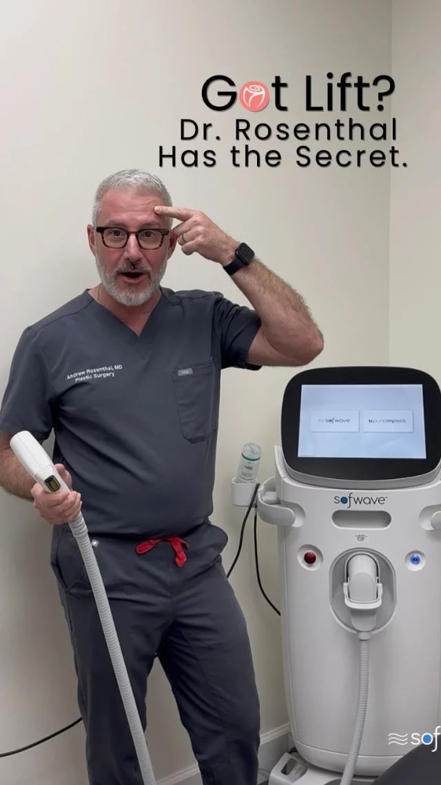 🎥 Got Lift? Dr. Rosenthal does — and here’s why he loves Sofwave for a natural-looking lift with zero downtime.

Whether it’s the jawline, face, neck, or upper arms, Sofwave is our go-to for lifting, tightening, and collagen-boosting results that don’t require surgery.

✨ Non-invasive ✨ No downtime ✨ Real results

We’re celebrating #GotLiftDay2025 with @sofwavemed and showing off our favorite way to lift and glow — no scalpel required.
👇 Ready to try Sofwave? Book your consultation today and experience the lift everyone’s talking about.

#GotLift #GotLiftDay2025 #Sofwave #RosenthalCosmeticAndPlasticSurgery #NonSurgicalLift #SkinTightening #JawlineGoals #NaturalResults #WestPalmBeachAesthetics