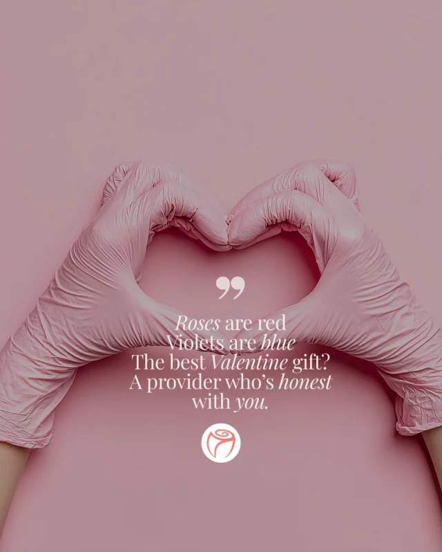 Roses are red. Violets are blue. The best Valentine gift? A provider who’s honest with you.

We talk about this often because it’s at the core of everything we do. Getting to know our patients. Understanding your goals. Listening to what you want.

And then giving you something just as important in return, complete transparency.

As surgeons, our responsibility is to guide you with experience and integrity, recommend what we truly believe is best, and be honest about what isn’t. The best results happen when expertise and your wishes come together.

That’s the kind of care you deserve. ❤️ Happy (almost) Valentine’s Day everyone!

#RosenthalCosmeticAndPlasticSurgery #BoardCertifiedPlasticSurgeon #PatientFirst #HonestAesthetics #PlasticSurgeryCare